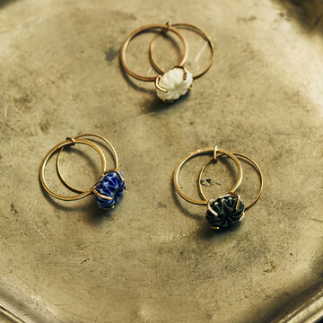 HIZEN jewelry 嬉野吉田焼 ブリリアントカット 2連リング