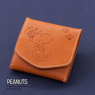 ドアマン・スヌーピー レザーコインケース