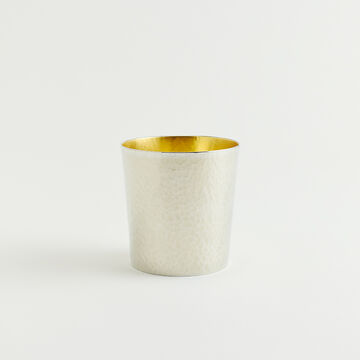 錫 鎚目タンブラー 金箔押