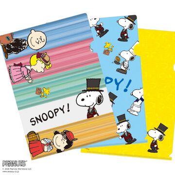 ドアマン・スヌーピー クリアファイルセット 3枚入