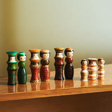 ルビンのこけし 津軽塗 ペア