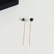 HIZEN jewelry 嬉野吉田焼 ブリリアントカット チェーン ピアス