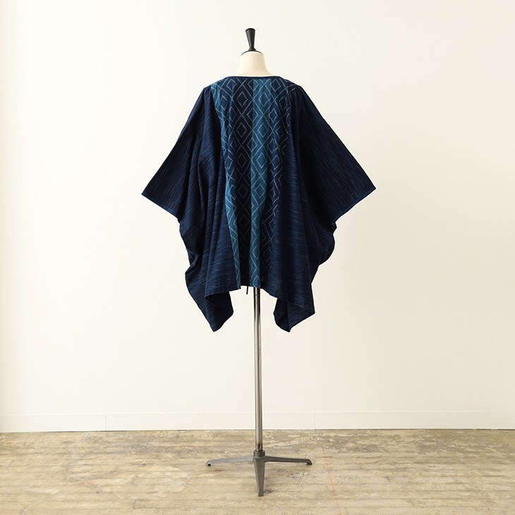 kapoc PONCHO 東炊き染めリネン プルオーバー ポンチョ ワケアリ CATHRI Poncho | ANoTHER IMPERIAL HOTEL［帝国ホテル］