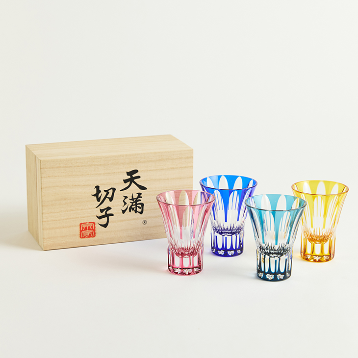 ぐい吞み杵型24％ あさがお ペアセット