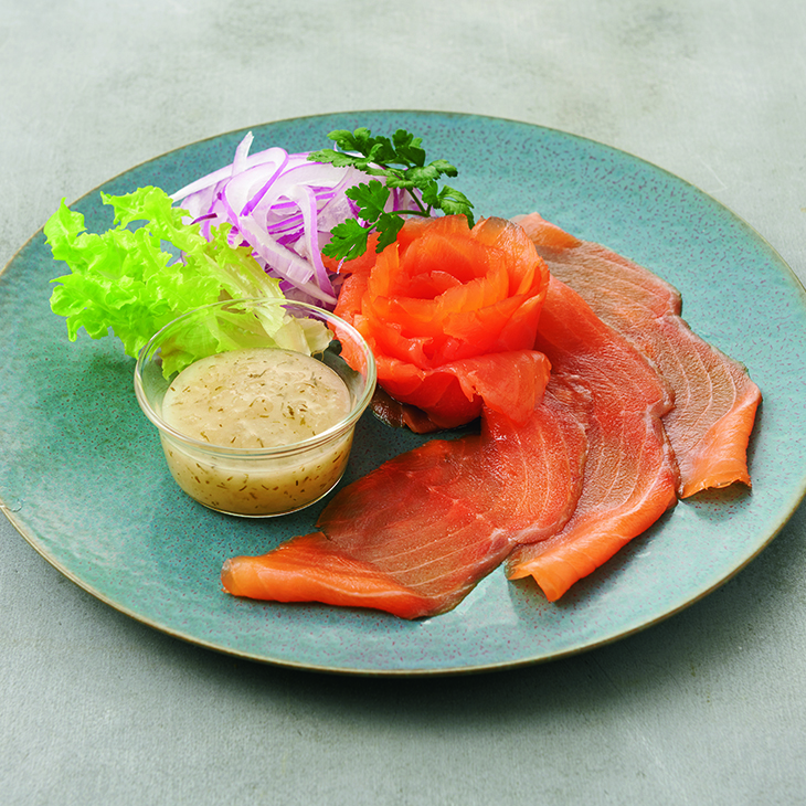 スモークサーモン（S-100BE）（冷凍食品）