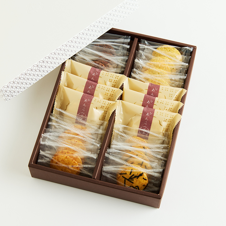 [3月12日販売開始]あんこ天米と4種のおせんべい詰合せ