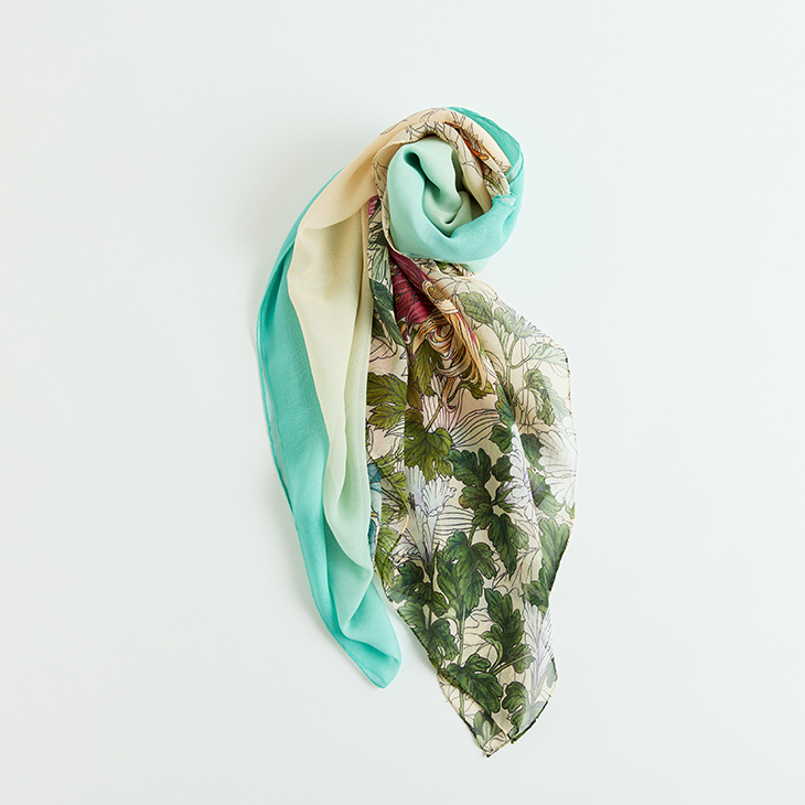 景年花鳥 オフホワイト