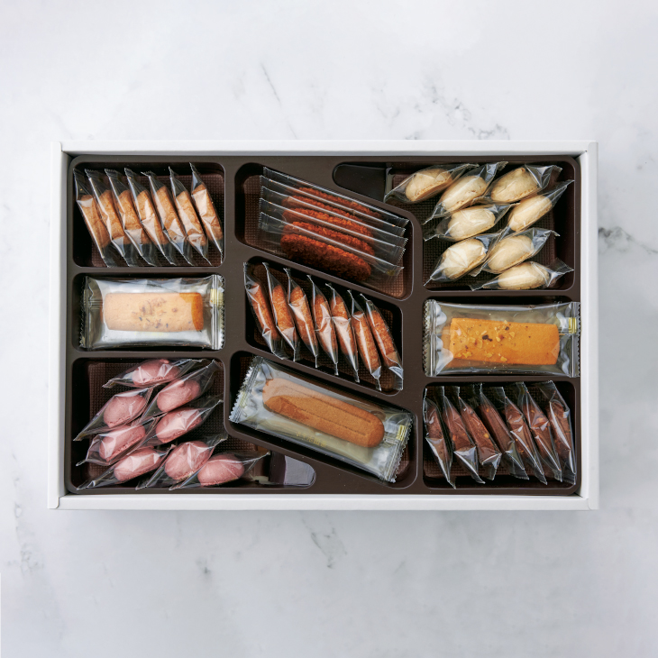 オリジナルラッピング付 クッキー（C-50BE）8種55個入