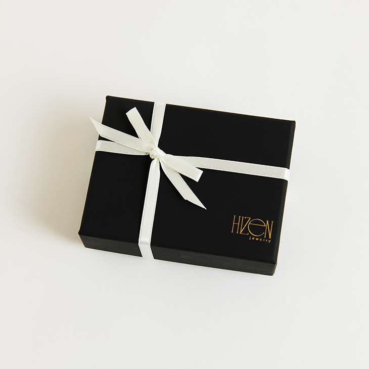 HIZEN jewelry 嬉野吉田焼 ブリリアントカット チェーン ピアス