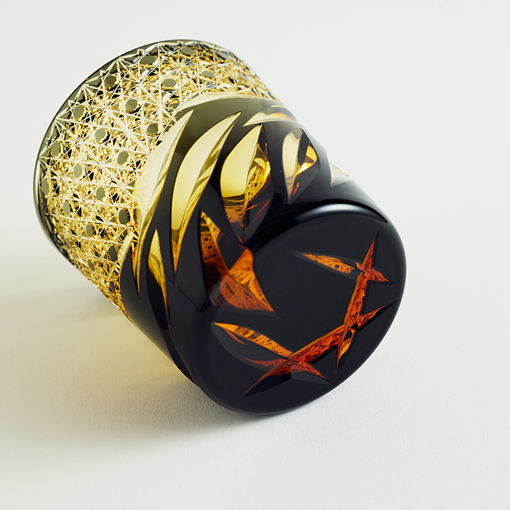 （11月25日販売開始）小樽切子 雅 オールド 黒琥珀