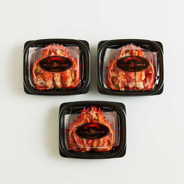 （12月9日販売開始）花咲ガニ甲羅盛3個セット