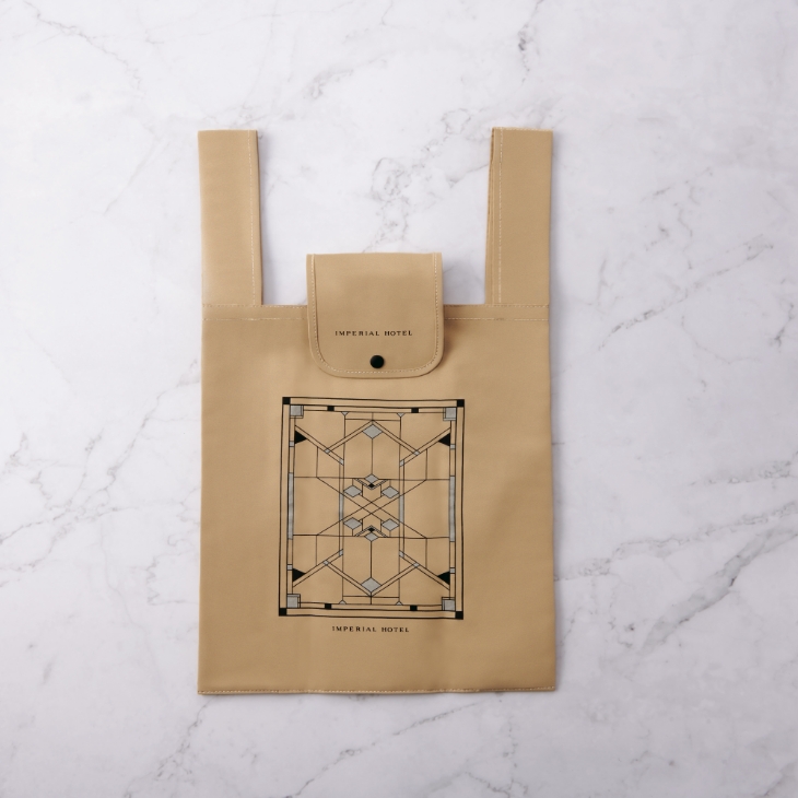 帝国ホテル オリジナル 折りたたみエコバッグ（OE-22B）ベージュ
