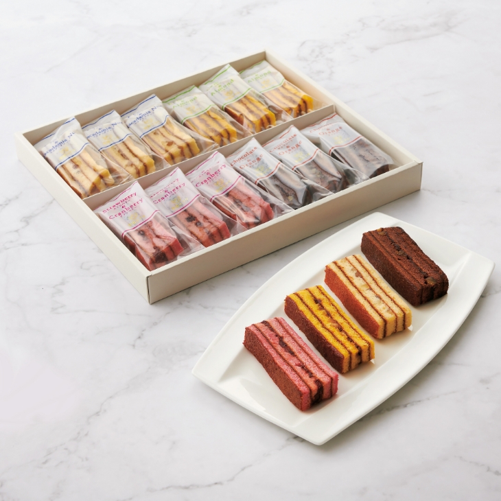 オリジナルラッピング付 スティックバウム詰合せ（SB-30BE）4種12個入