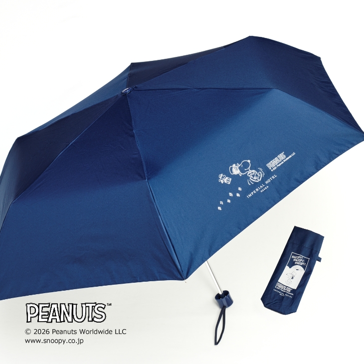 ドアマン・スヌーピー 晴雨兼用 折りたたみ傘