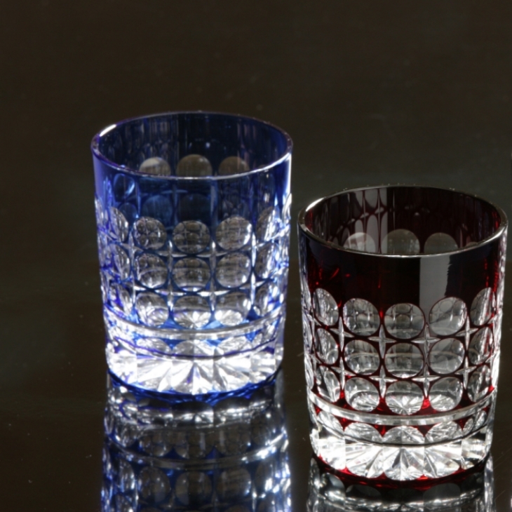 天満切子ロックグラス「インペリアルB」