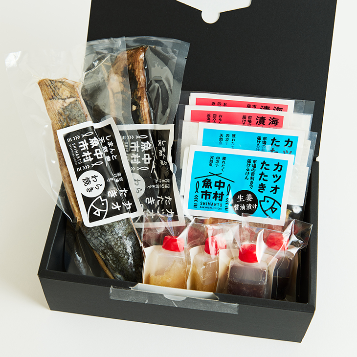 藁焼きカツオたたきと鮮魚漬けセット