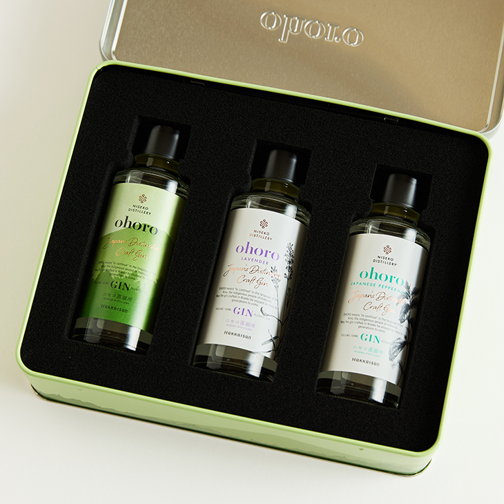 （12月9日販売開始）ohoro GIN オリジナル缶BOX3本セット